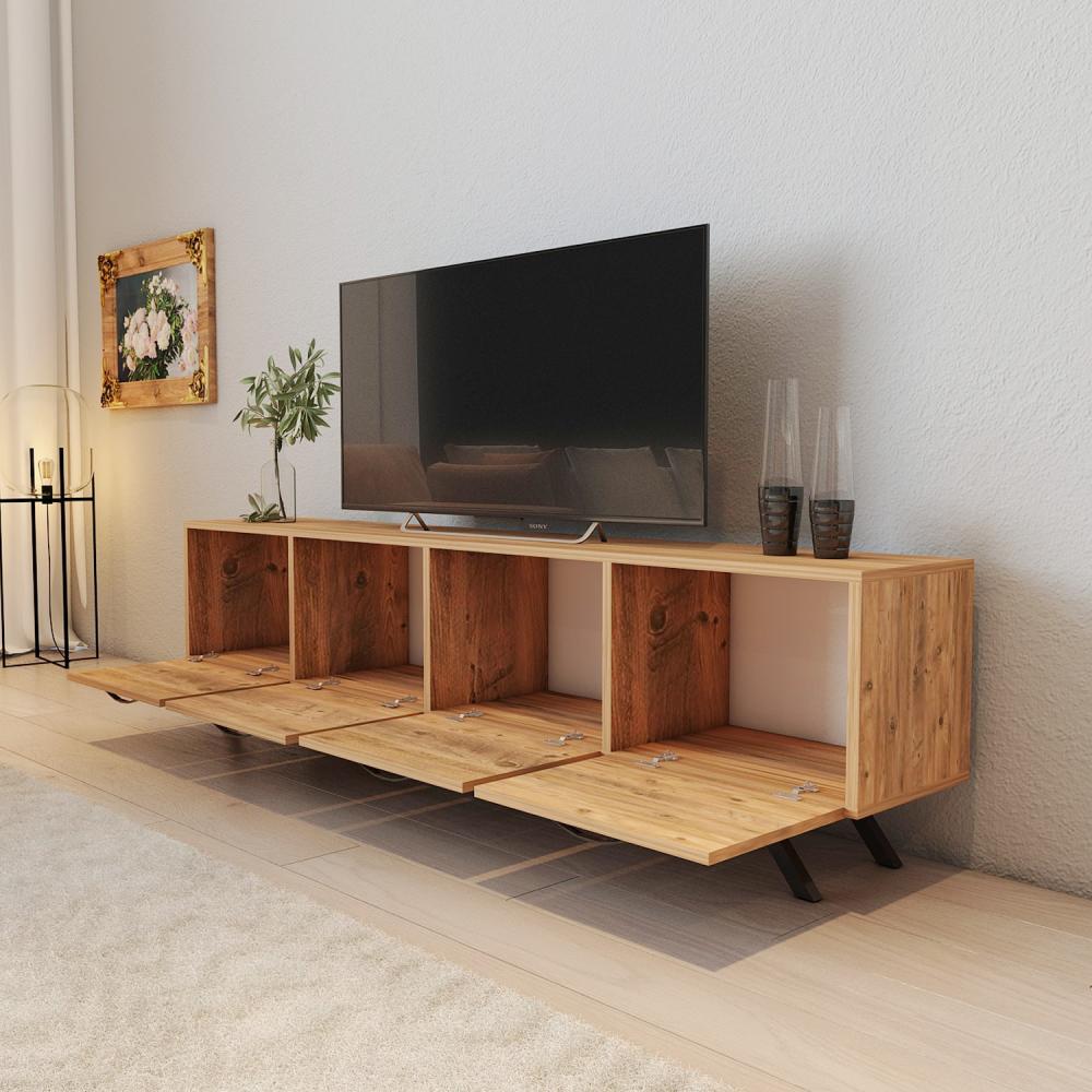 TV stand 150 cm Standing - Oak 4 doors | Linco