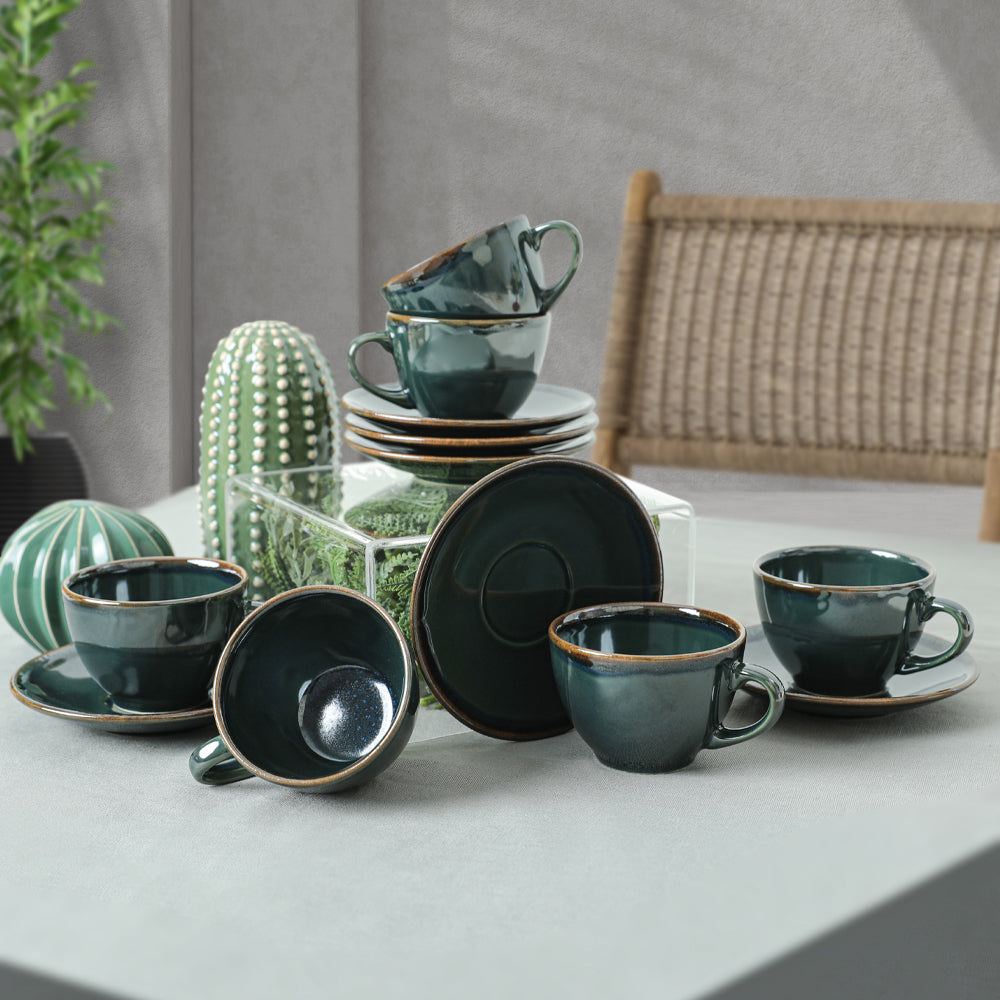 Emerald Tea Set 12 Pieces 6 Persons