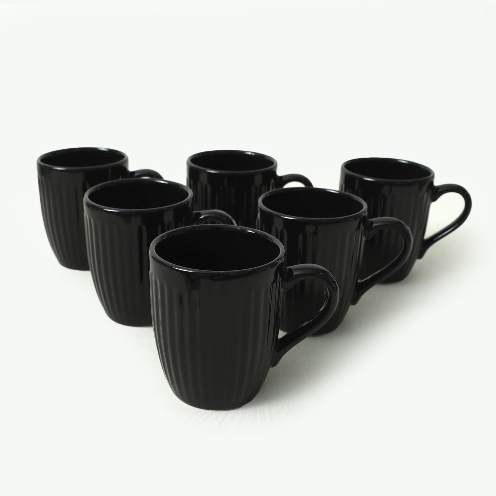 Line Black Cloud Cup 9 Cm 6 Pieces