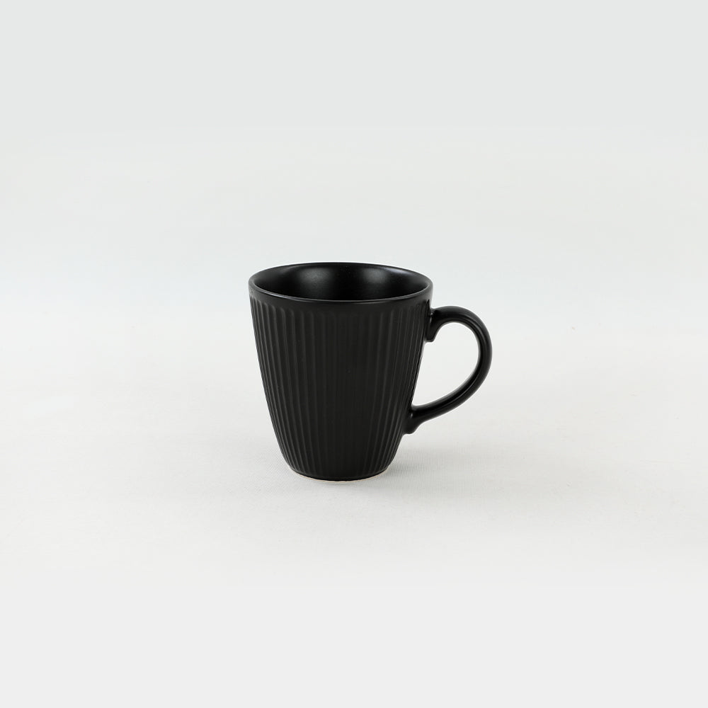 Matte Black Myra Cup 10 Cm 6 Pieces