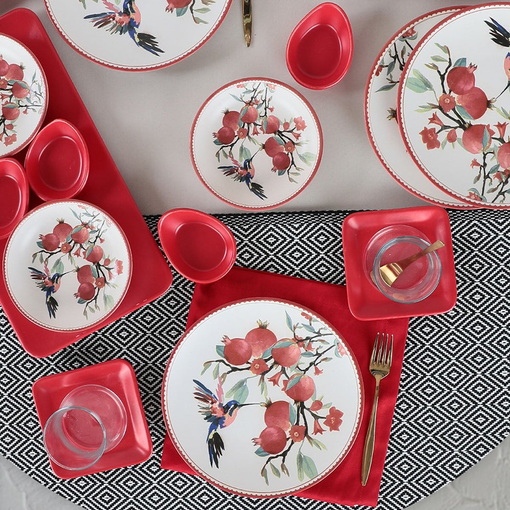 Pomegranate Flower Breakfast set 21 Pieces 4 Persons