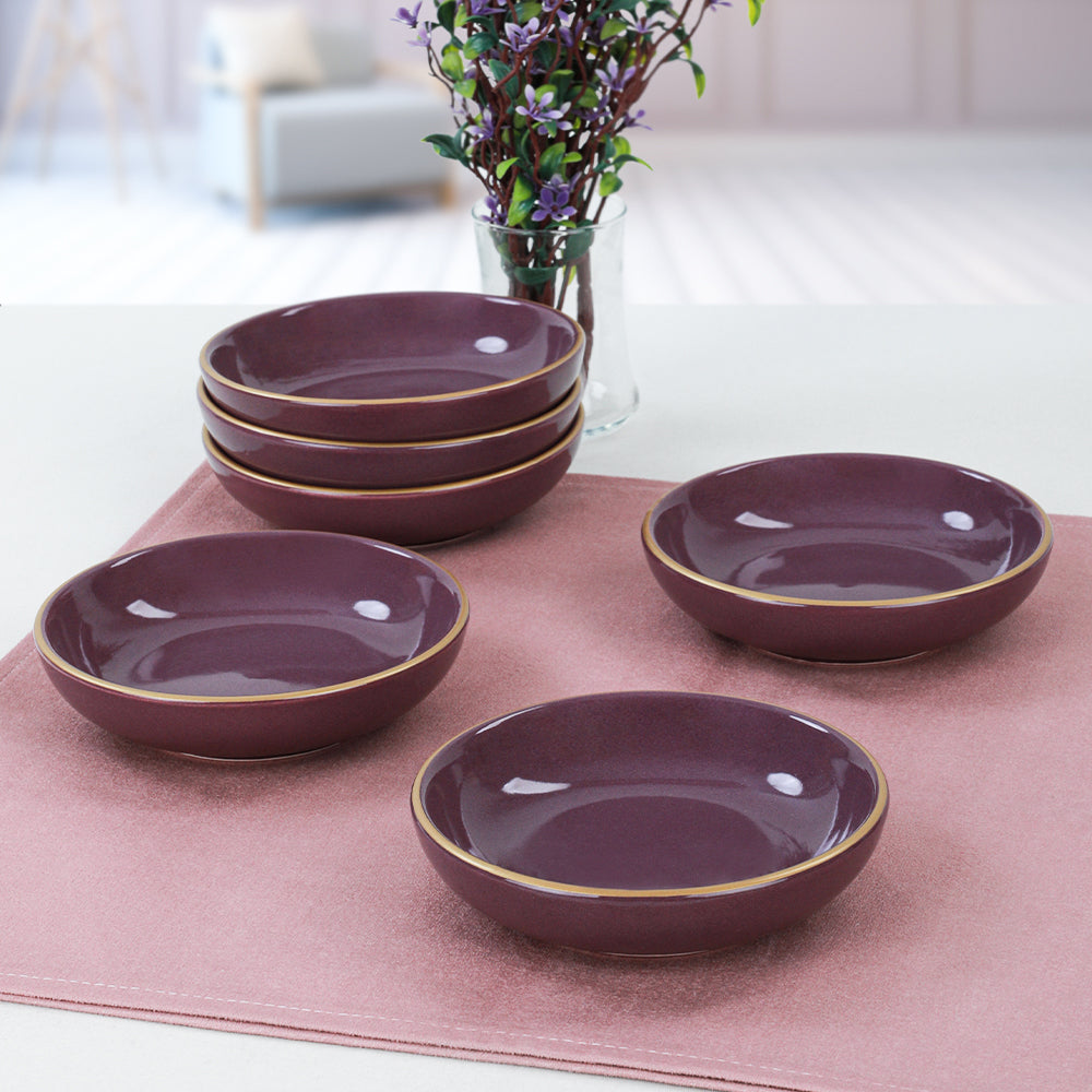 Purple Tapas/Snack/Sauce plate 13 Cm 6 Pieces