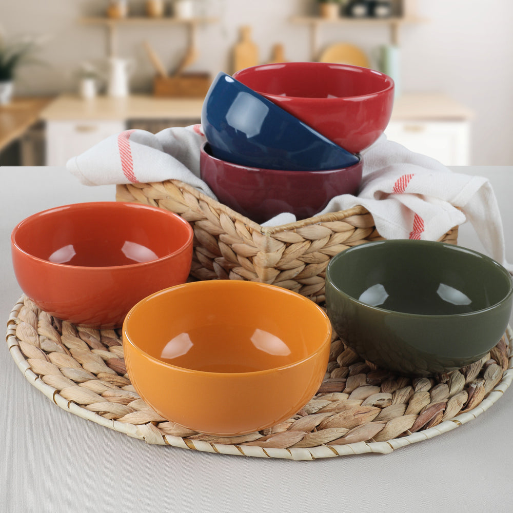 Rainbow Multi-color Soup bowls 12 Cm 6 Pieces - 113/609