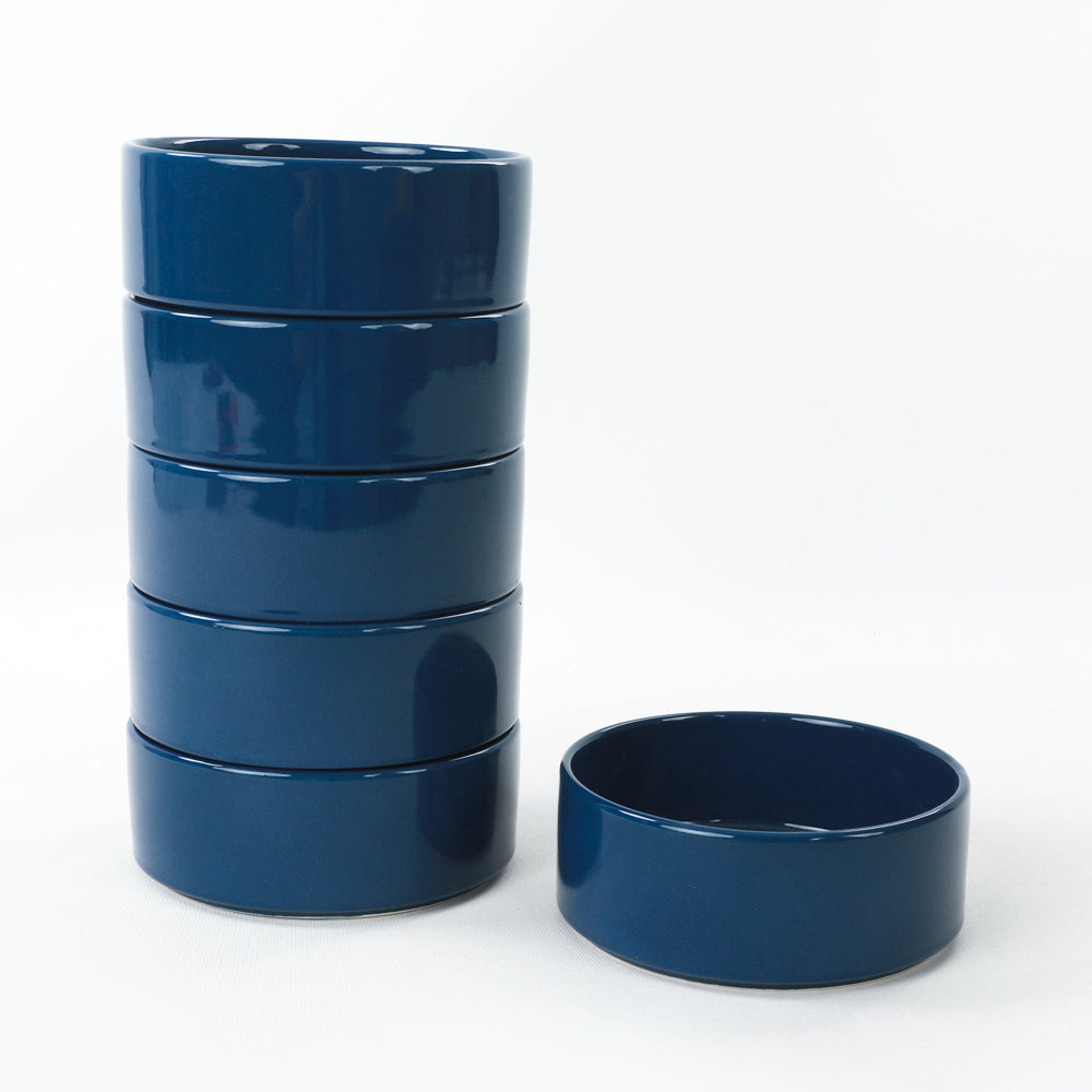 Blue Stackable Soup bowl 14 Cm 6 Pieces