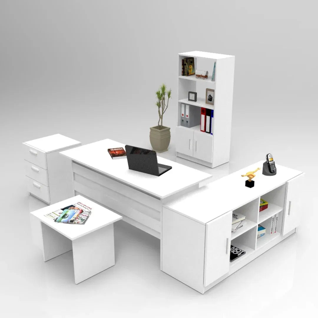 Office furniture set Zermat White