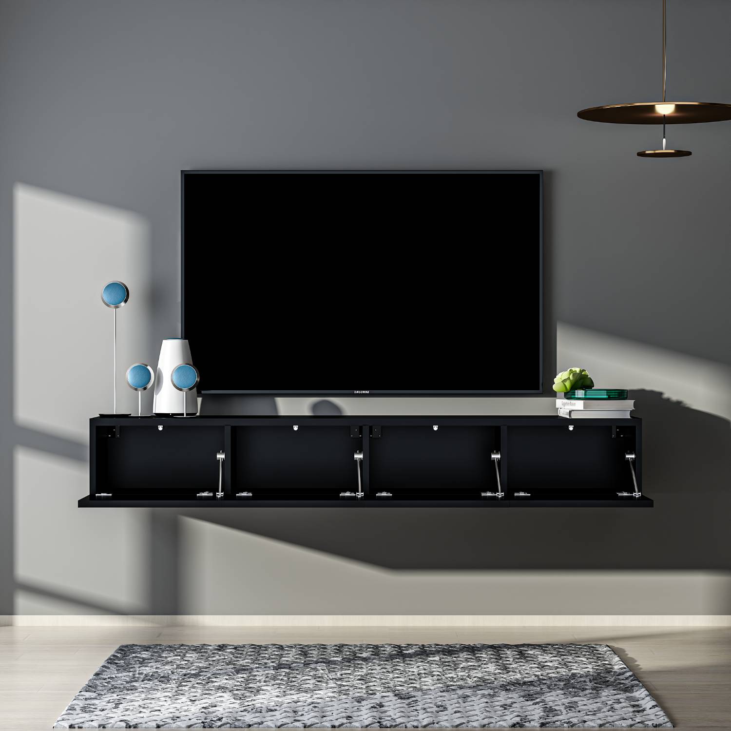 TV Stand 200 cm with LED light