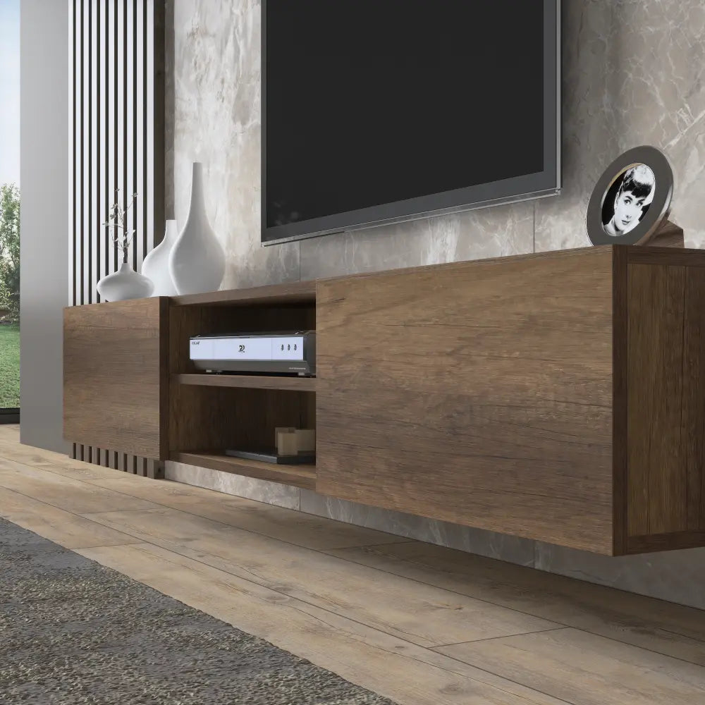 TV Stand 180 cm Floating with open shelf | Kumla