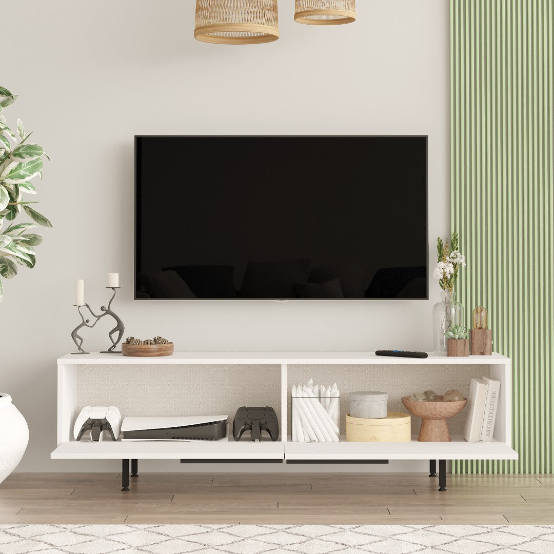 TV stand Rattan 160 cm Standing | Wave