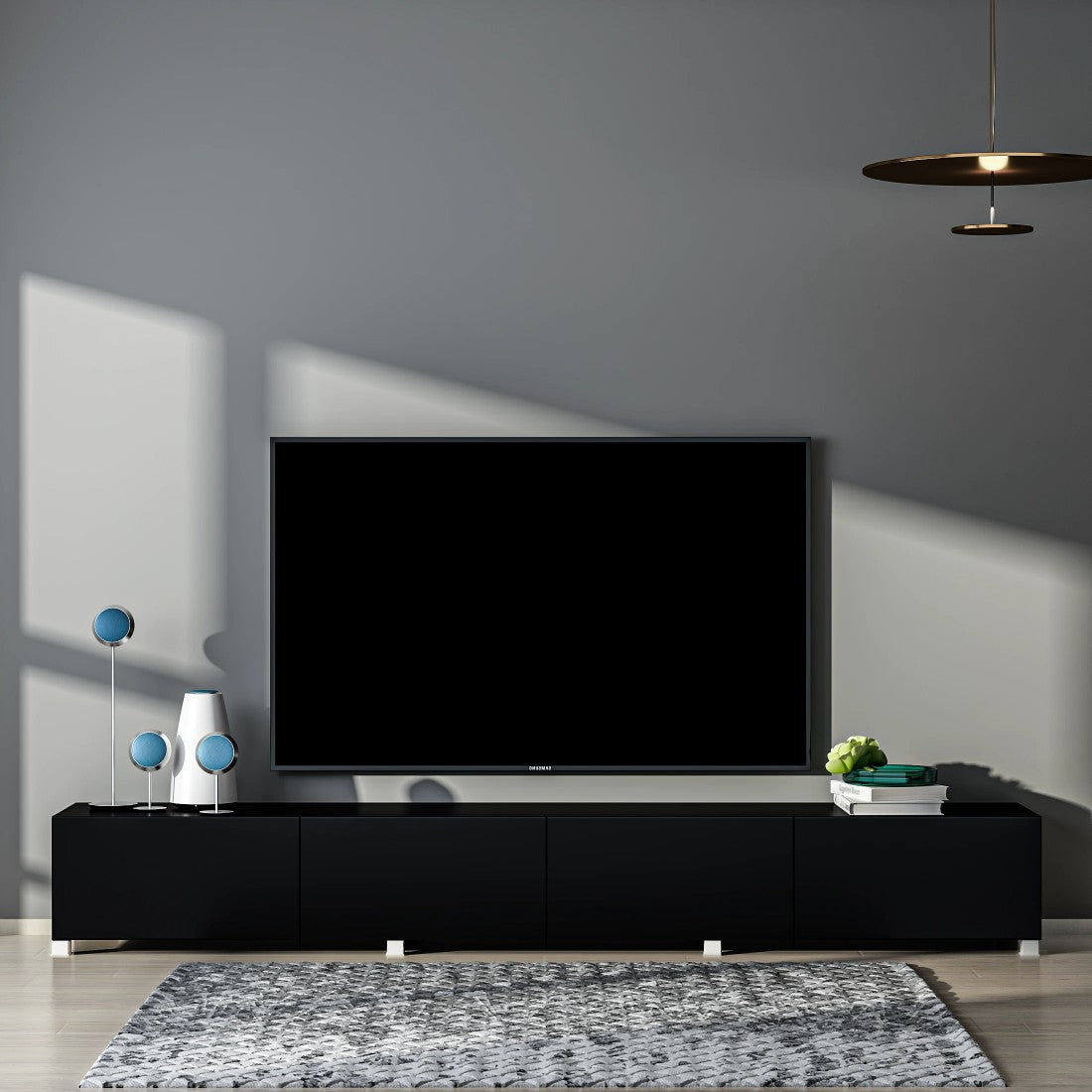 TV-meubel 240 cm met LED-verlichting