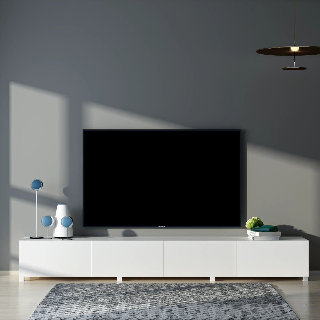 Floating tv deals unit slim