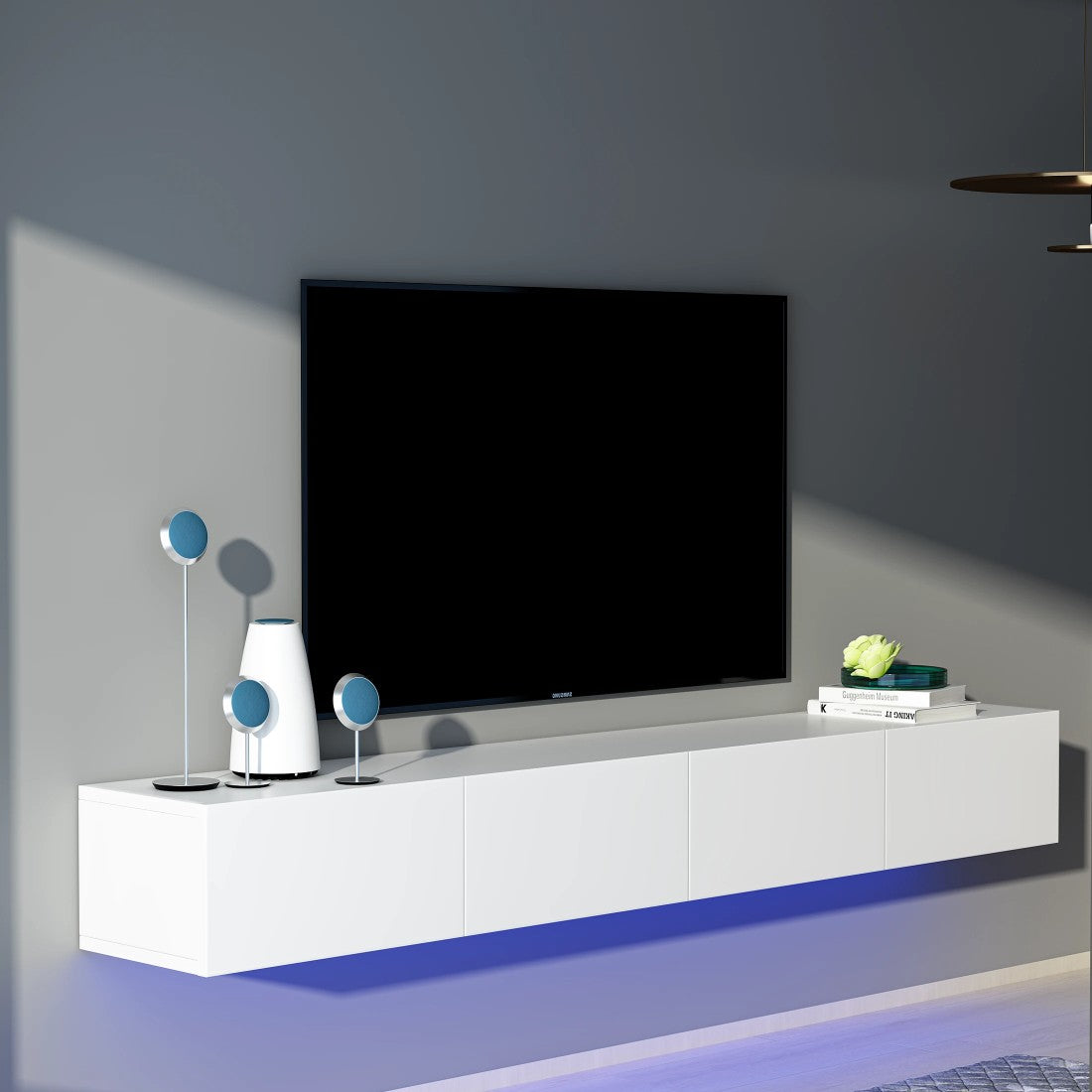 TV-meubel 240 cm met LED-verlichting