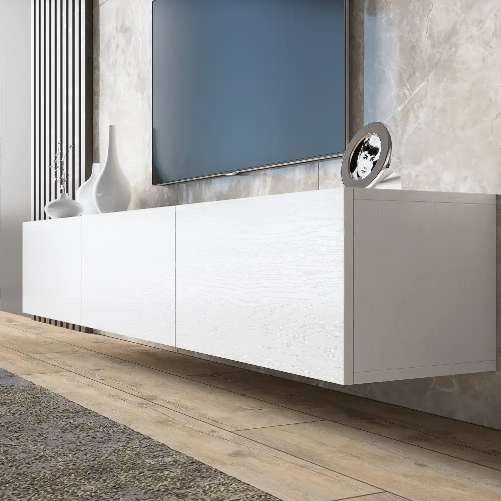 Meuble TV 180 cm Flottant - Grain de Bois | Vetlanda