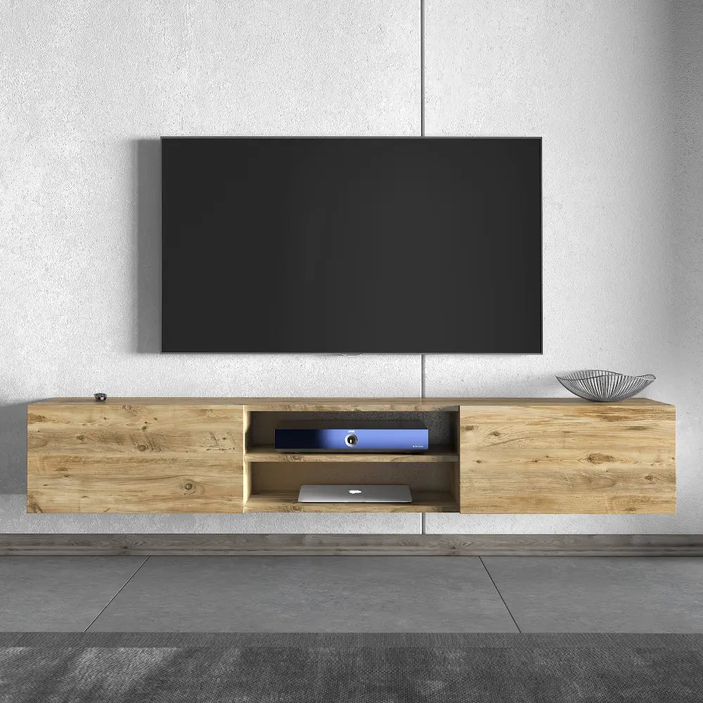 TV Stand 180 cm Floating with open shelf | Kumla