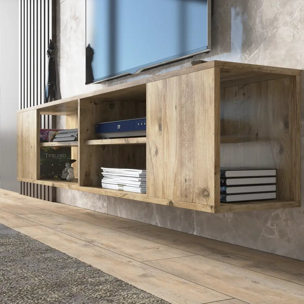 TV Stand 180 cm Floating - Wood grain | Alvesta