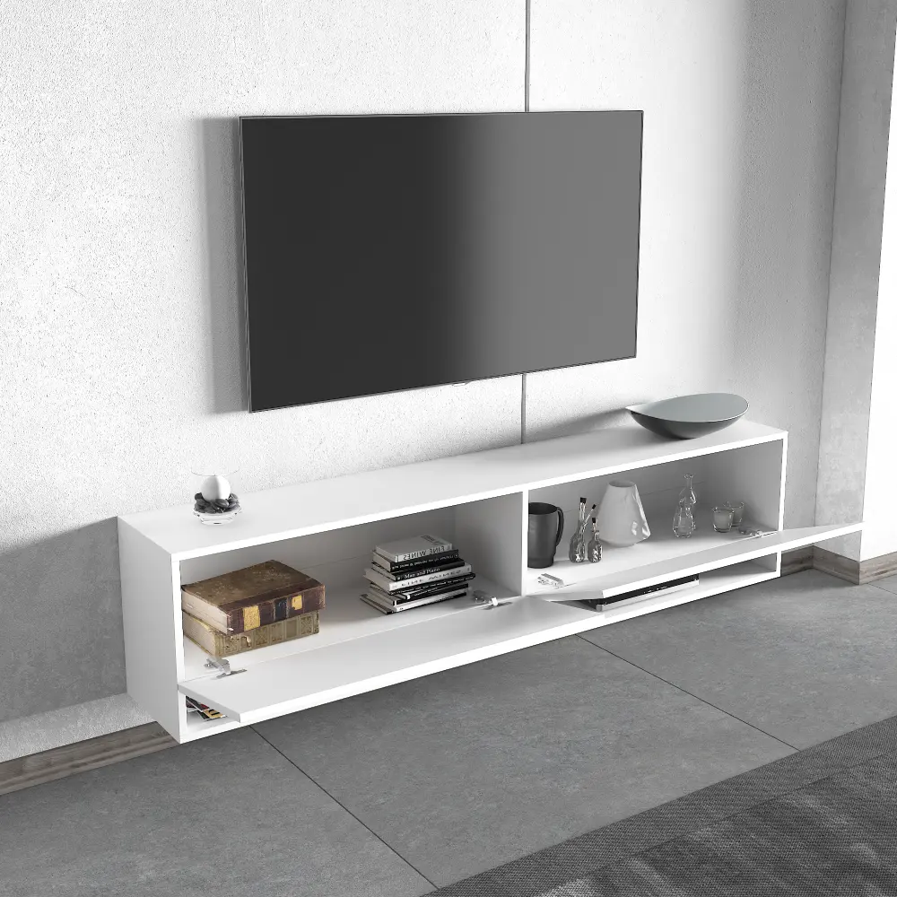 TV-meubel Zwevend met open plank | Atlantisch