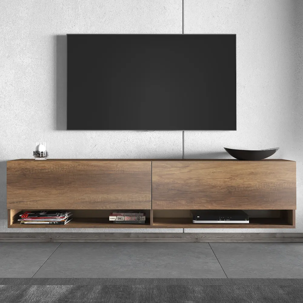 TV-meubel Zwevend met open plank | Atlantisch