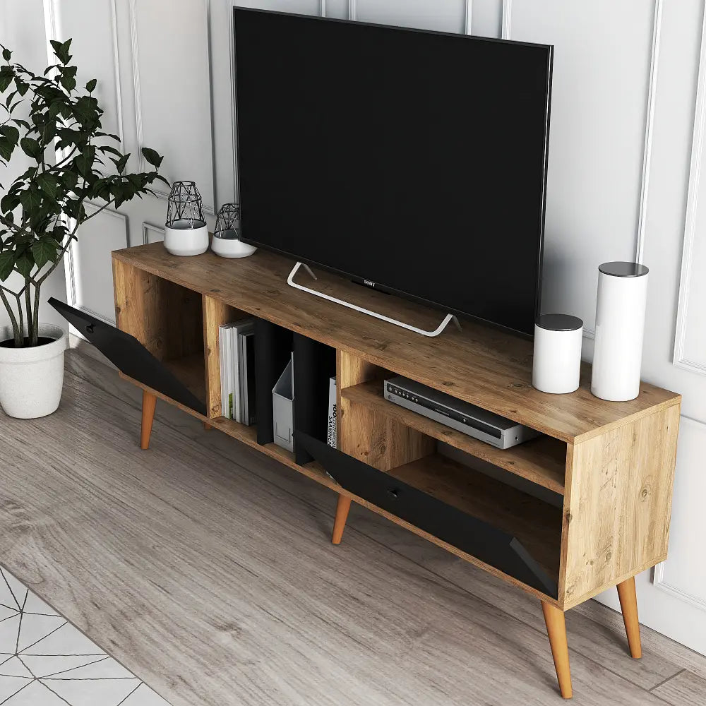 TV-meubel 180 cm Staand - Eiken | Borgholm