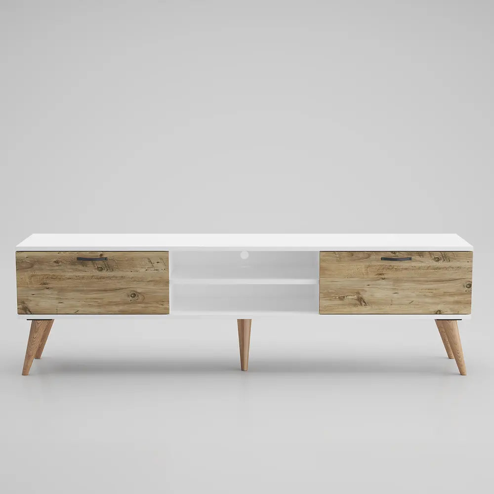 TV Stand 180 cm Standing - Oak-White | Porjus