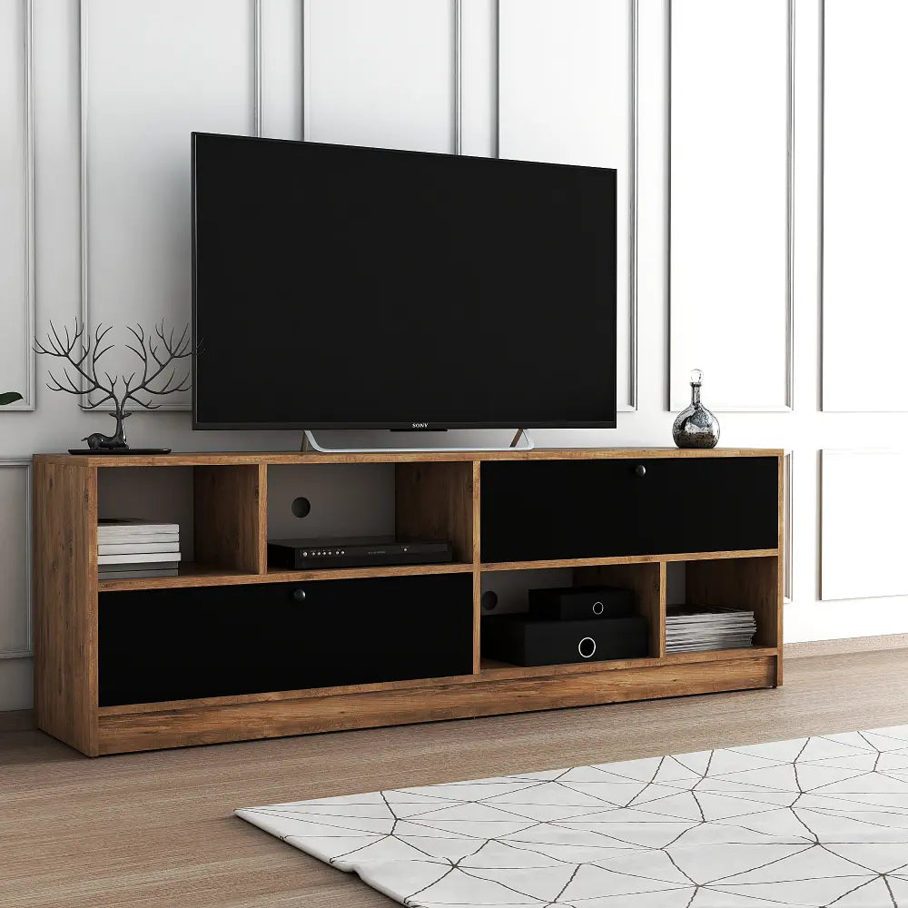 Meuble TV 180 cm Debout - Minimaliste - Chêne | Ronneby